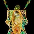 Marianne Hunter - Kabuki Kachina Hears the Music of Spheres - Jewelry